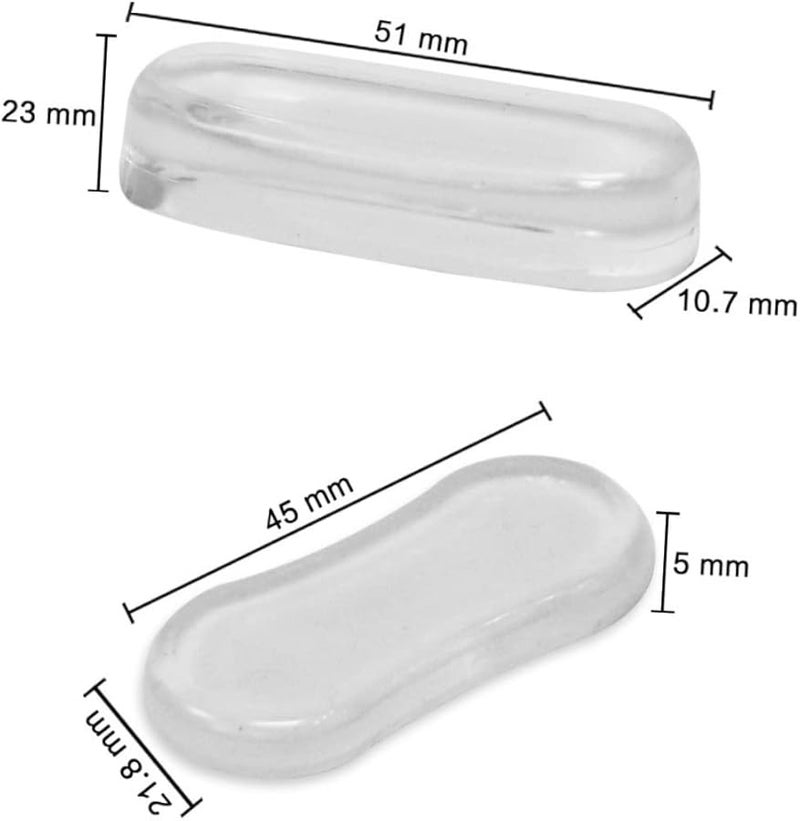 5Pcs Clear Flexible Toilet Seat Bumpers Pads Prevent Furniture Cabinets Doors Scratching - Image 4